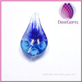 High quality teardrop Lampworked Glass pendant